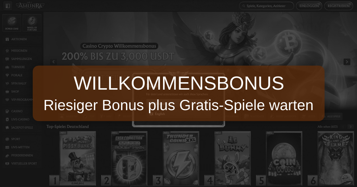 AmunRa Casino - Beste Slots & Schnelle Auszahlungen